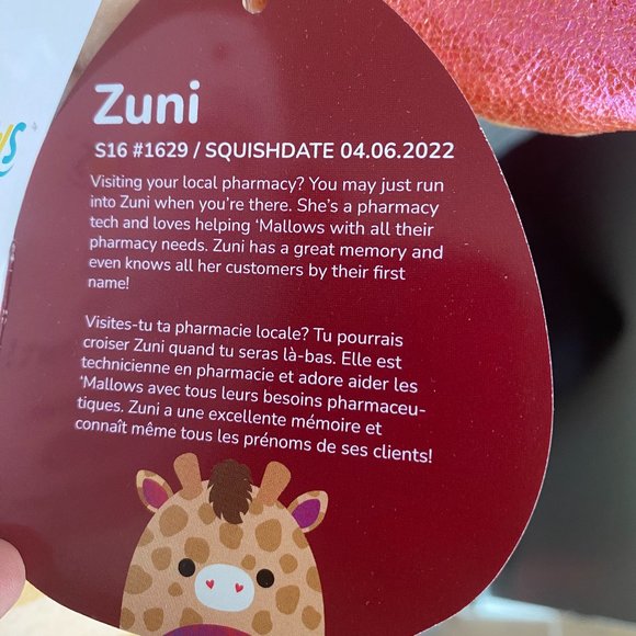 • 24” Zuni the Giraffe Squishmallow Valentine’s edition • - Picture 3 of 4